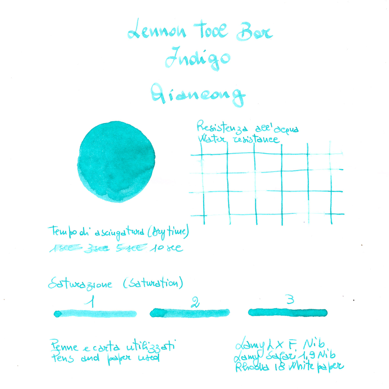 Lennon Tool Bar Indigo Qiancong Ink Bottle 30 ml
