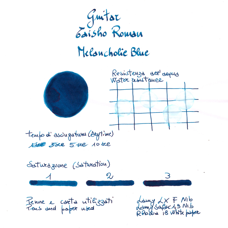 Guitar Taisho Roman Melancholic Blue Inchiostro 40 ml