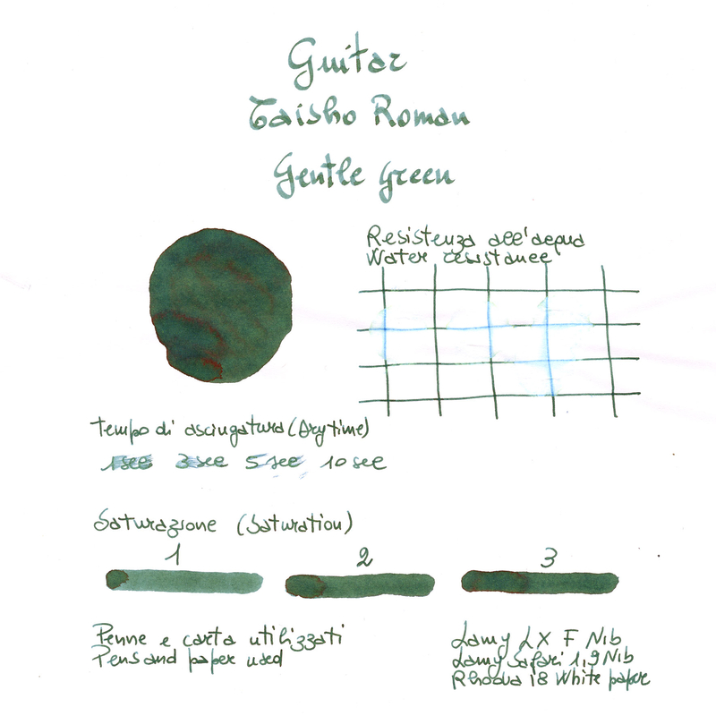 Guitar Taisho Roman Gentle Green Inchiostro 40 ml