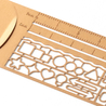 Midori Clip Ruler Segnalibro con Normografo Rame