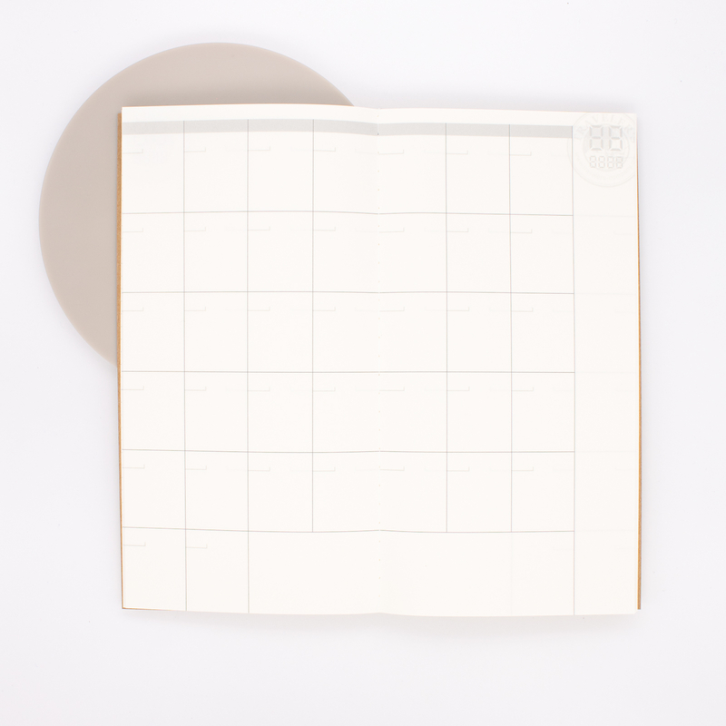 Traveler's Notebook Refill 017 Regular Size Agenda Mensile Libera