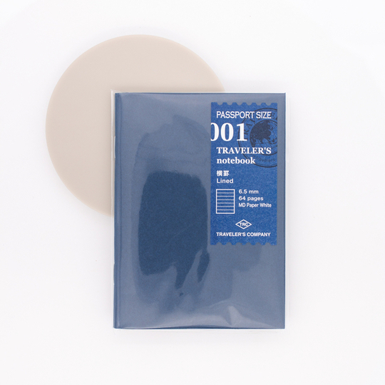 Traveler's Notebook Refill 001 Passport Size Lined Notebook