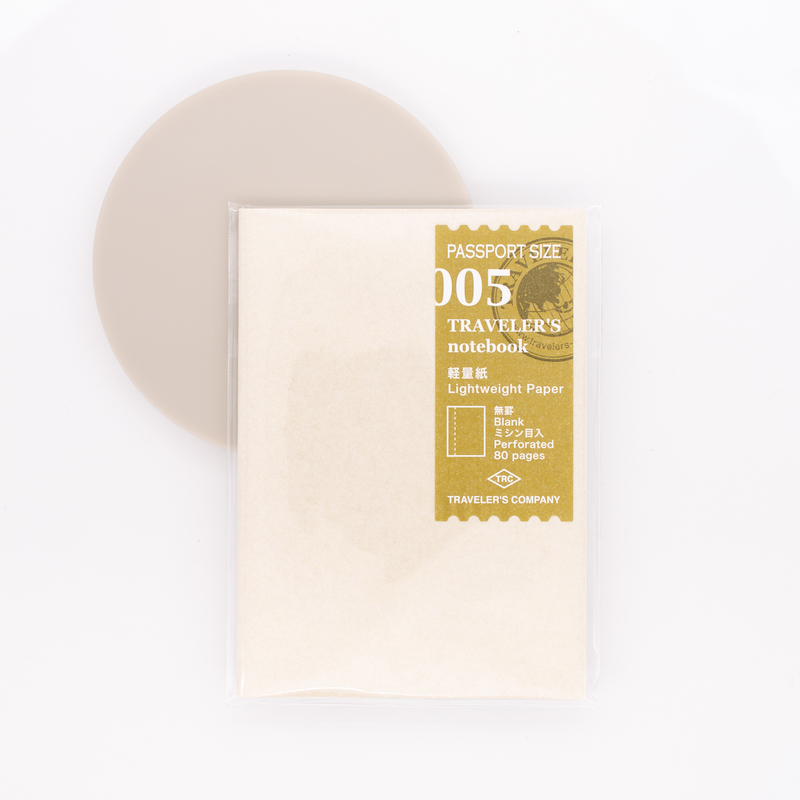 Traveler's Notebook Refill 005 Passport Size Lightweight Paper Notebook