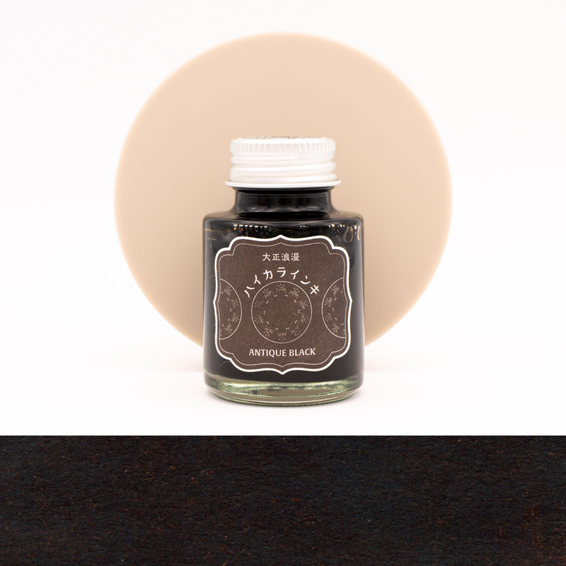 Guitar Taisho Roman Antique Black Ink Bottle 40 ml