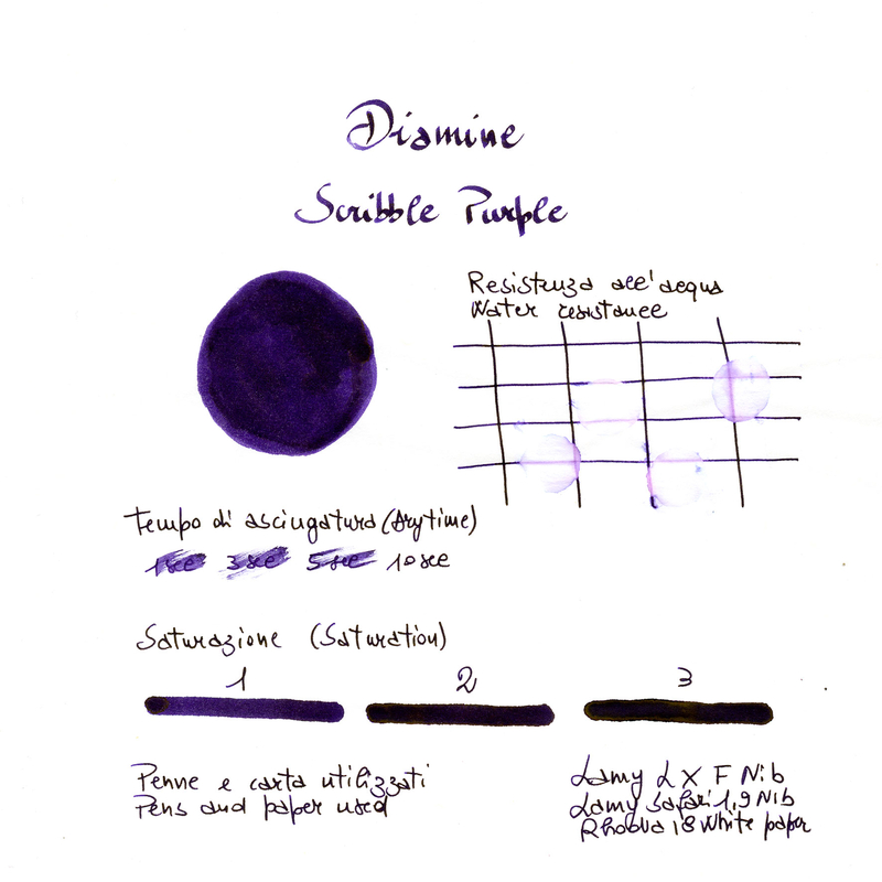 Diamine Scribble Purple Ink Bottle 30 ml
