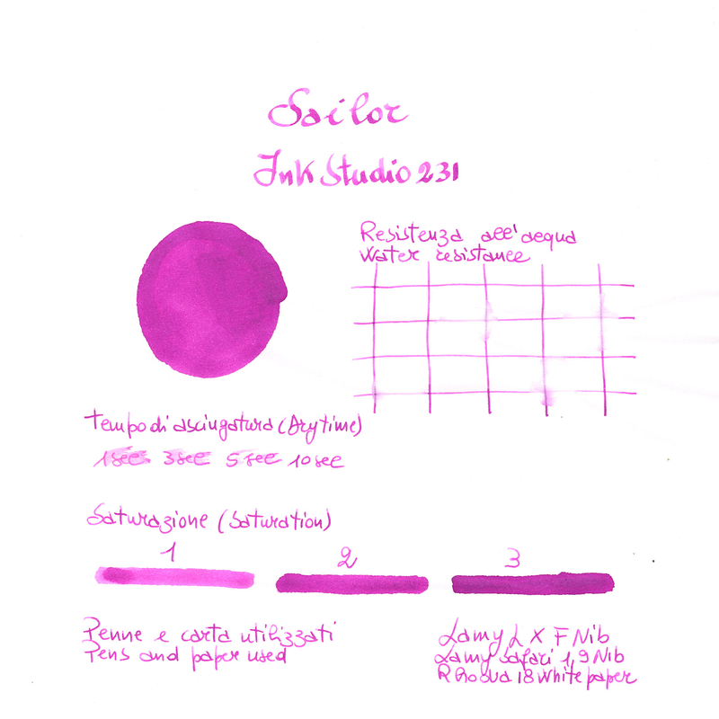 Sailor Ink Studio 231 Ink Bottle 20 ml