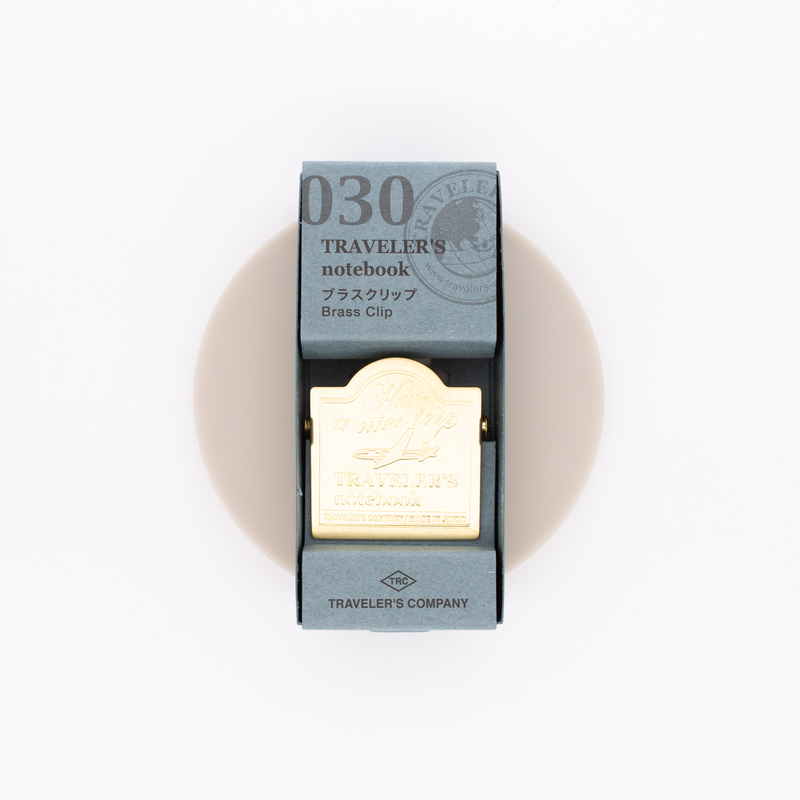 Traveler's Notebook Refill 030 Brass Clip "Have a Nice Trip"