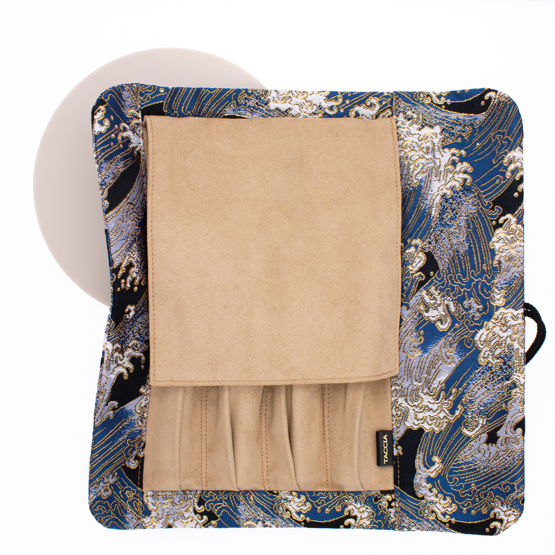 Taccia Kimono Pen Roll Rotolo Portapenne 4 Posti Wave