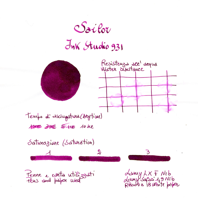 Sailor Ink Studio 931 Ink Bottle 20 ml