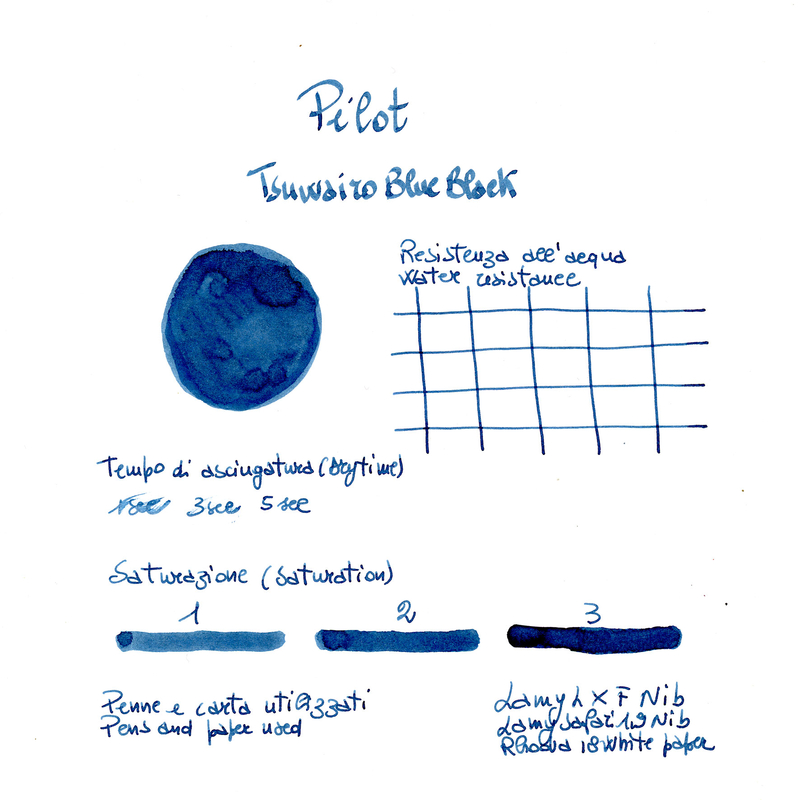 Pilot Tsuwairo Blu Nero Inchiostro 30 ml