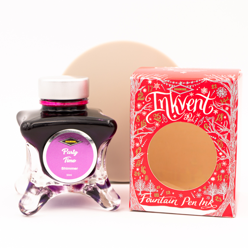 Diamine Inkvent Party Time Inchiostro 50 ml Red Edition Shimmer