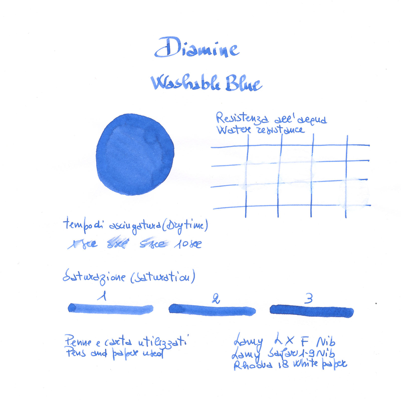 Diamine Washable Blue Ink Bottle 30 ml