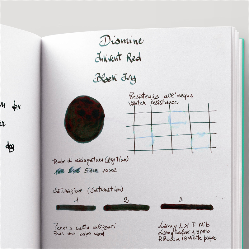 Diamine Inkvent Black Ivy Ink Bottle 50 ml Red Edition Sheen