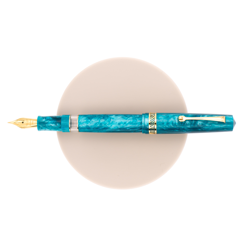 Leonardo Momento Magico 2022 Fountain Pen Emerald Green & Gold 14 KT