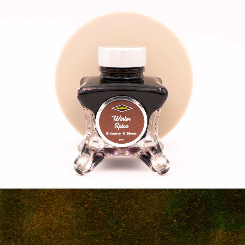 Diamine Inkvent Winter Spice Inchiostro 50 ml Red Edition Shimmer & Sheen