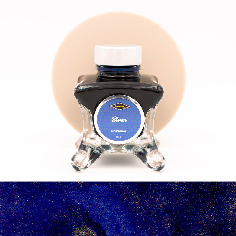 Diamine Inkvent Storm Ink Bottle 50 ml Red Edition Shimmer