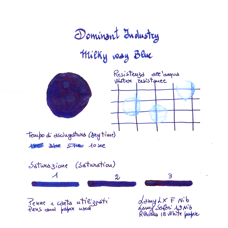 Dominant Industry Pearl Milky Way Blue Ink Bottle 25 ml