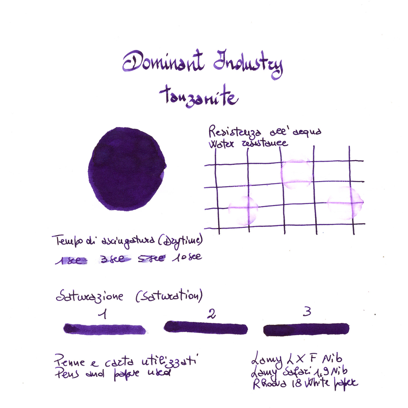 Dominant Industry Pearl Tanzanite Ink Bottle 25 ml