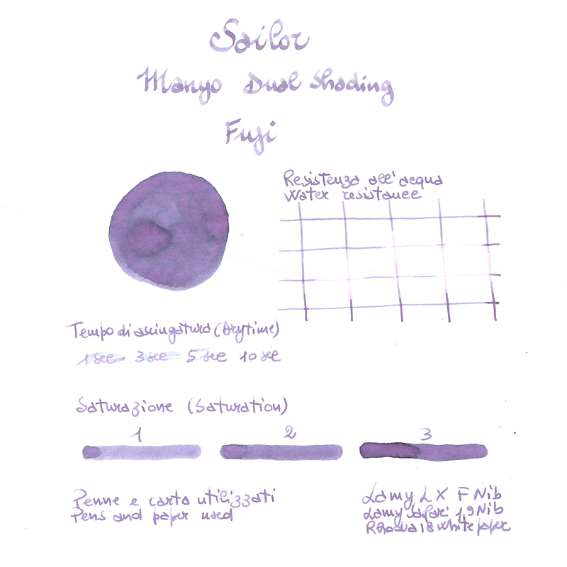 Sailor Manyo Dual Shading Fuji Inchiostro 50 ml