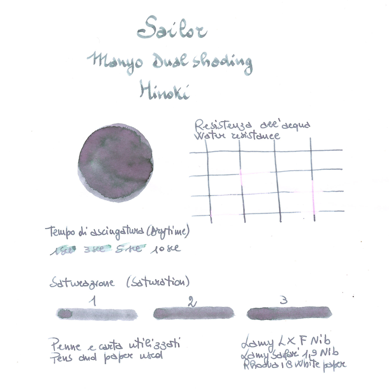 Sailor Manyo Dual Shading Hinoki Ink Bottle 50 ml