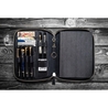 Galen Leather Zippered A5 Notebook Folio Nero