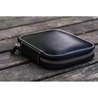 Galen Leather Portapenne in Pelle con Zip 10 Posti Nero