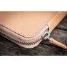 Galen Leather Portapenne in Pelle con Zip 10 Posti Undyed Leather