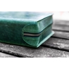 Galen Leather Zippered 40 Slots Pen Case Crazy Horse Forest Green
