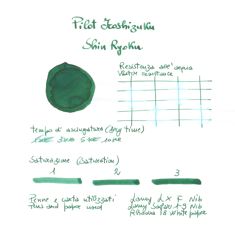 Pilot Iroshizuku Shin-Ryoku 6 Cartucce