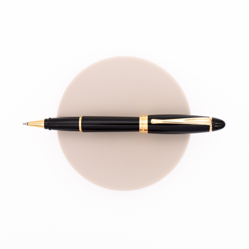 Aurora Ipsilon Rollerball Pen Black & Gold