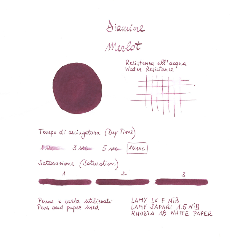 Diamine Merlot Ink Bottle 80 ml