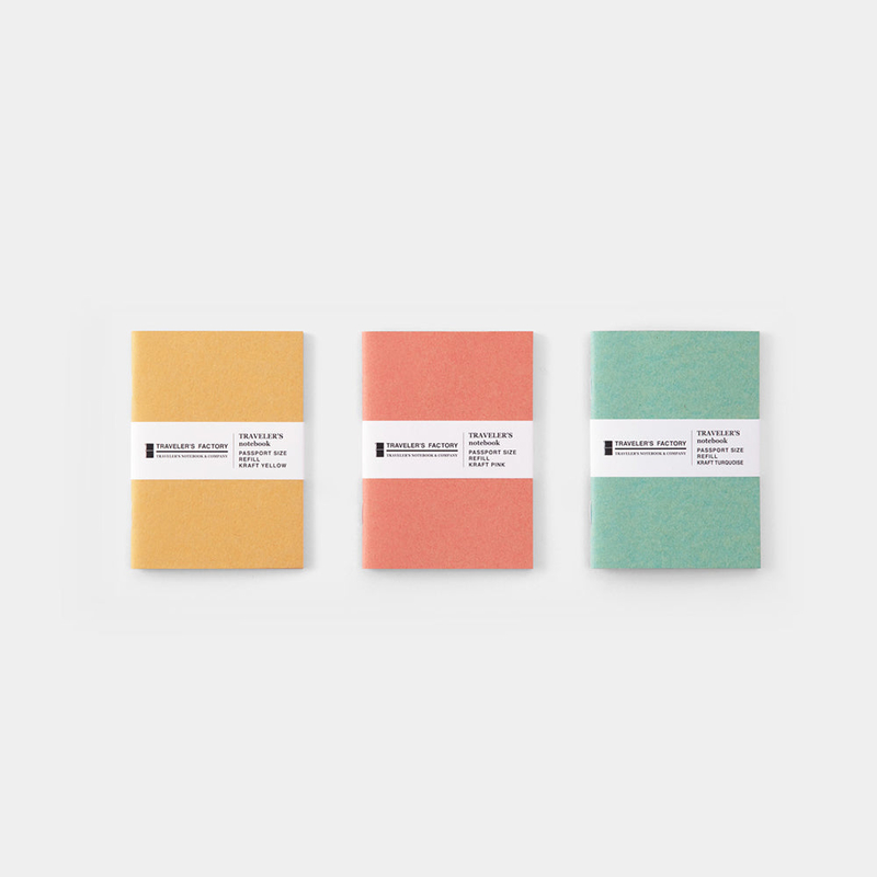 Traveler's Factory Refill Passport Size Kraft Turchese