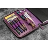 Galen Leather Zippered Folio A5 Purple