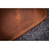 Galen Leather Portapenne in Pelle 10 Posti con Notebook A5 Crazy Horse Brown