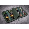 Galen Leather Portapenne in Pelle con Zip 20 Posti Crazy Horse Forest Green