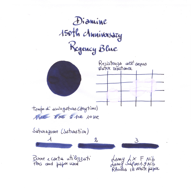 Diamine 150th Anniversary Regency Blue Ink Bottle 40 ml