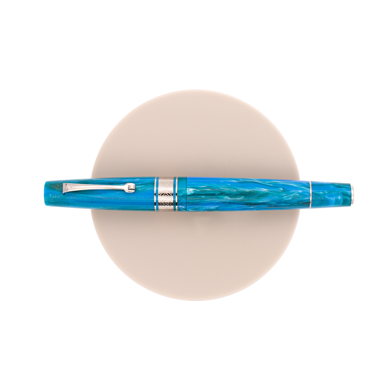 Leonardo Supernova Regular Fountain Pen Star Light Blue & Rhodium