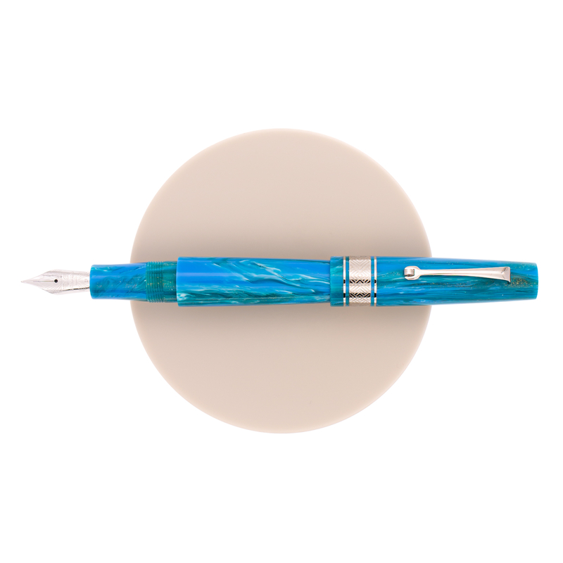 Leonardo Supernova Regular Penna Stilografica Star Light Blue & Rodio