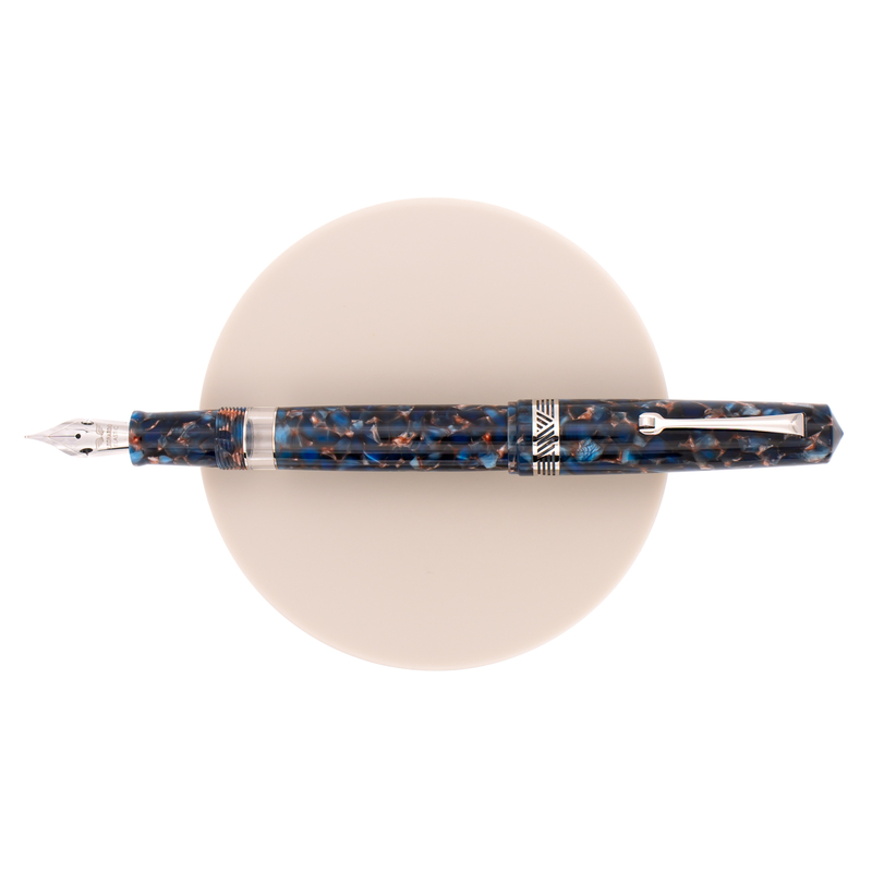 Leonardo Momento Magico Fountain Pen Pietra Salata & Rhodium