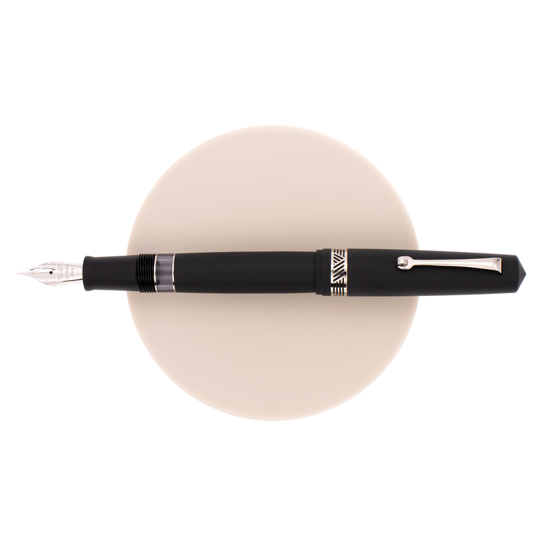 Leonardo Momento Magico Fountain Pen Black Soul Matte & Rhodium