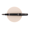 Leonardo Momento Magico Penna Stilografica Anima Nera Glossy & Rutenio 14 KT