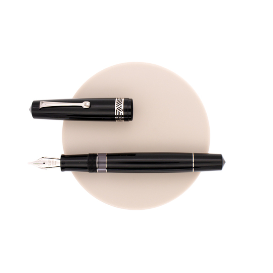 Leonardo Momento Magico Penna Stilografica Anima Nera Glossy & Rodio