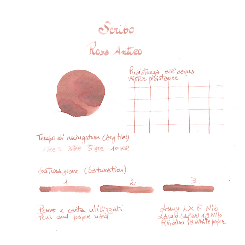 Scribo Rosa Antico Ink Bottle 90 ml