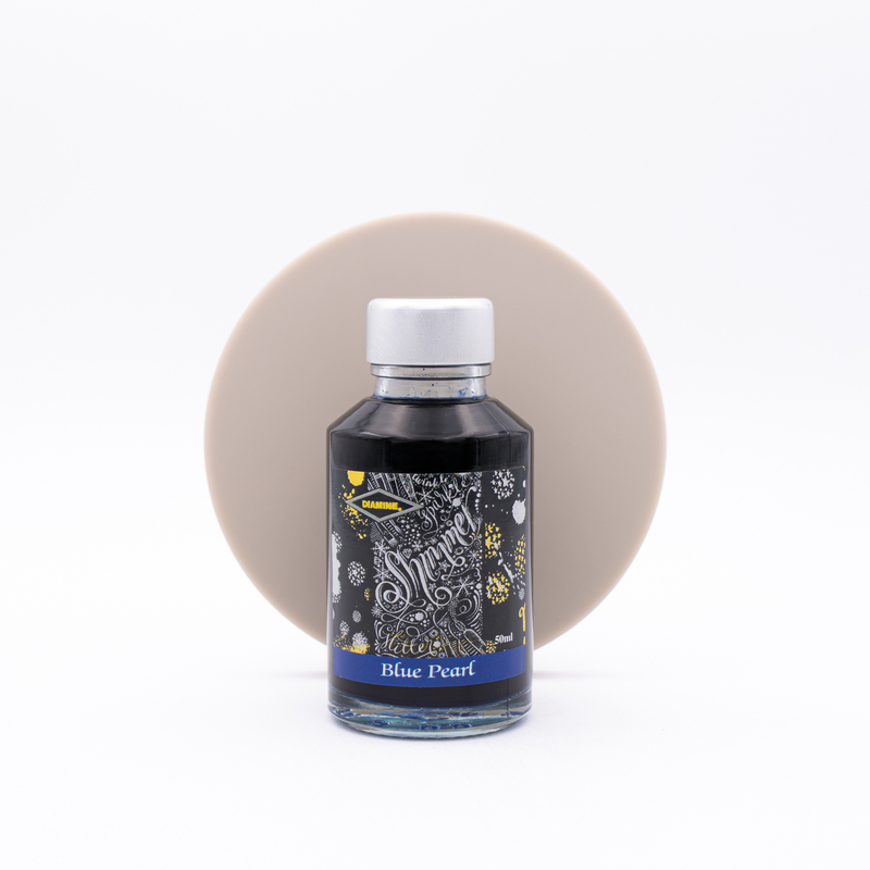 Diamine Shimmering Blue Pearl Ink Bottle 50 ml