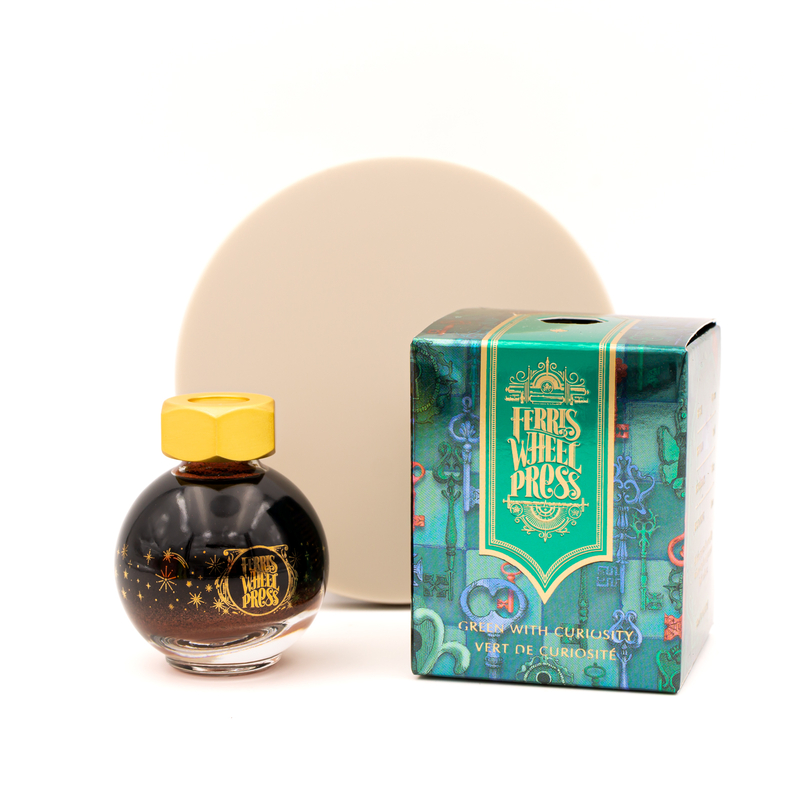 Ferris Wheel Press Down the Rabbit Hole Green with Curiosity Ink Bottle 20 ml
