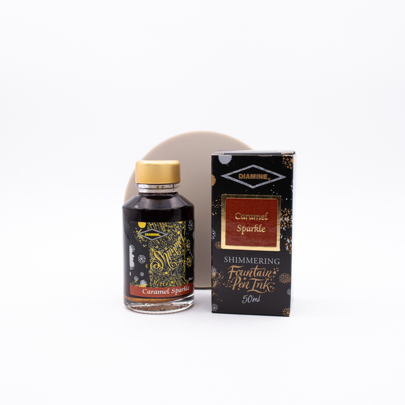 Diamine Shimmering Caramel Sparkle Ink Bottle 50 ml