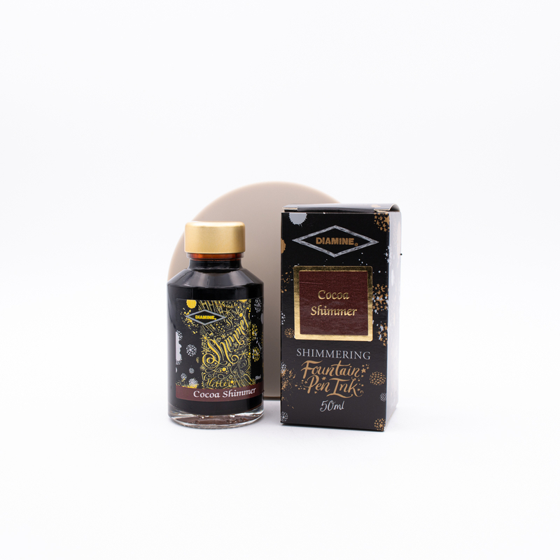 Diamine Shimmering Cocoa Shimmer Ink Bottle 50 ml