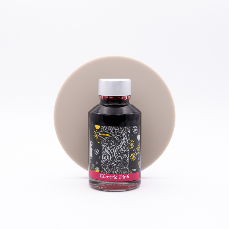 Diamine Shimmering Electric Pink Ink Bottle 50 ml