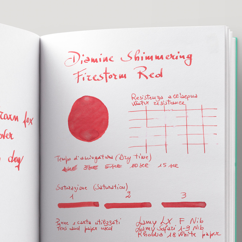 Diamine Shimmering Firestorm Red Ink Bottle 50 ml