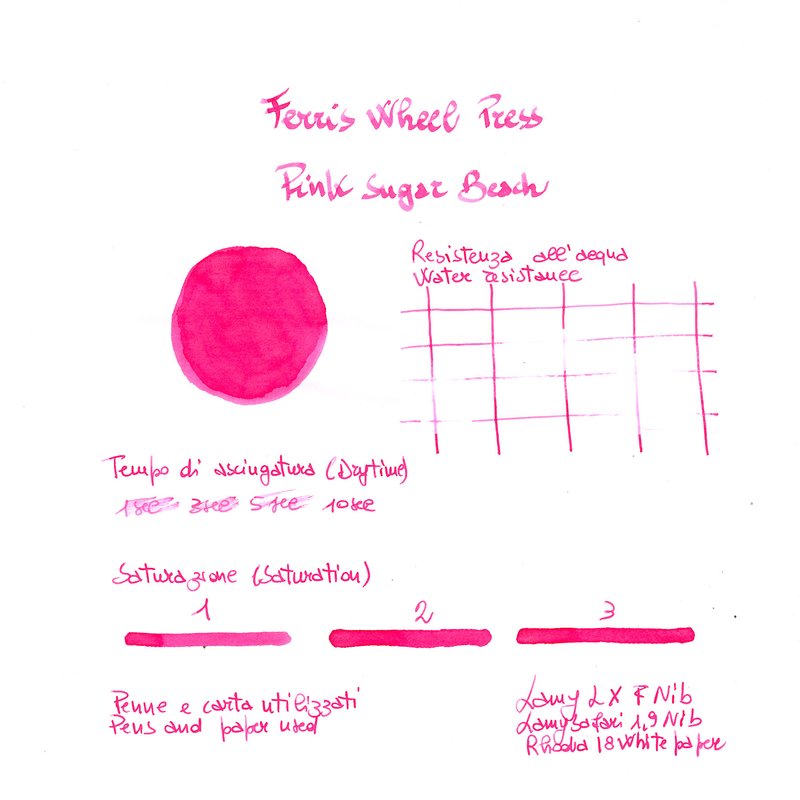 Ferris Wheel Press Pink Sugar Beach Ink Bottle 38 ml